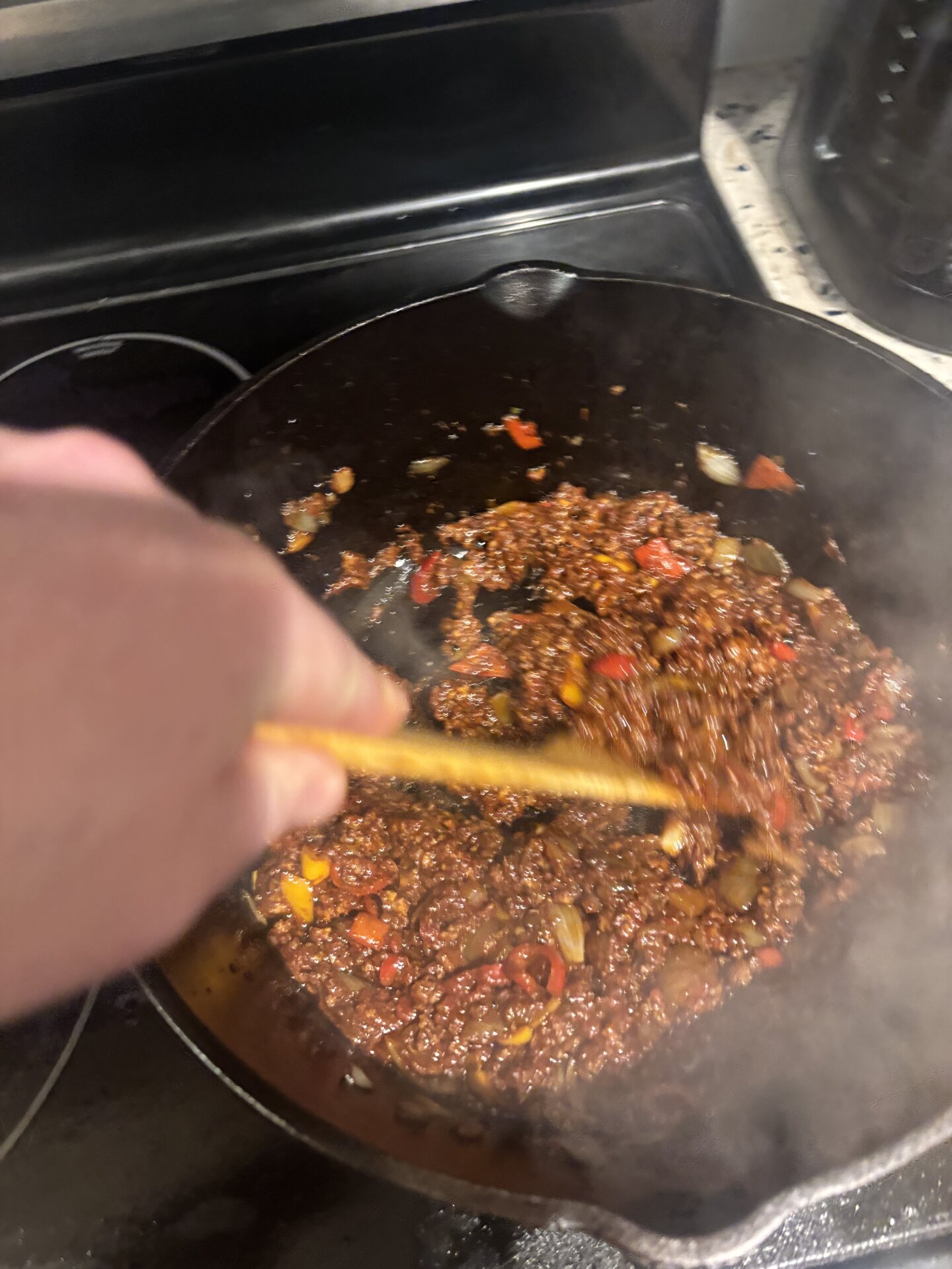 Vegetables fully cooked down